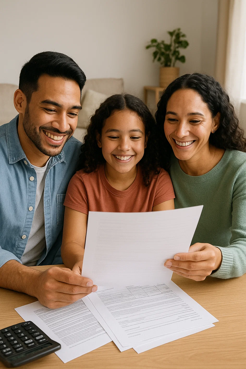 happy family because debt consolidation beat their payday loan rollovers
